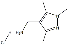 1,3,5-三甲基-吡唑-4-甲胺盐酸盐 结构式