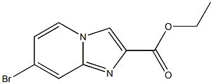 7-溴咪唑[1,2-A]吡啶-2-甲酸乙酯 结构式