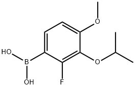 2-Fluoro-3-isopropoxy-4-methoxyphenylboronic acid 结构式