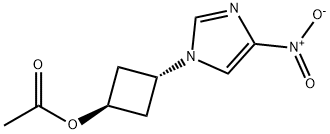 (1r,3r)-3-(4-nitro-1H-iMidazol-1-yl)cyclobutyl acetate 结构式