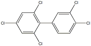 2.3'.4.4'.6-Pentachlorobiphenyl Solution 结构式