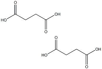 Butanedioic acid (Succinic acid) 结构式