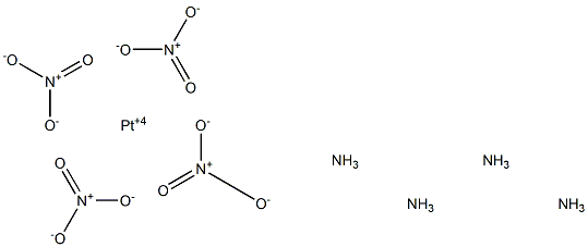Tetraamineplatinum nitrate, 99.999% 结构式