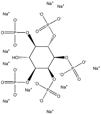 D-myo-Inositol-1,2,3,5,6-pentaphosphate (sodium salt) 结构式