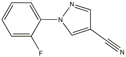 1 - (2-氟苯基)-1H -吡唑- 4 -腈 结构式