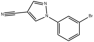 1 - (3-溴苯基)-1H -吡唑- 4 -腈 结构式