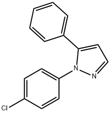 1 - (4 -氯苯基)- 5 -苯基- 1H -吡唑 结构式