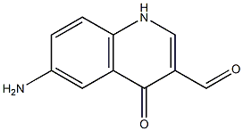 6-aMino-4-oxo-1,4-dihydroquinoline-3-carbaldehyde 结构式