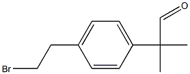 2-(4-(2-broMoethyl)phenyl)-2-Methylpropanal 结构式