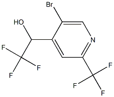 1-(5-broMo-2-(trifluoroMethyl)pyridin-4-yl)-2,2,2-trifluoroethanol 结构式