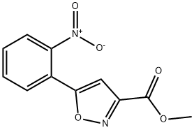 5-(2-硝基苯基)异噁唑-3-甲酸甲酯 结构式