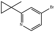 4-溴-2-(1-甲基环丙基)吡啶 结构式