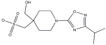 (1-(3-isopropyl-1,2,4-oxadiazol-5-yl)piperidin-4-yl)Methyl Methanesulfonate 结构式