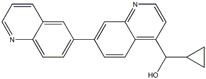 [6,7'-biquinolin]-4'-yl(cyclopropyl)Methanol 结构式