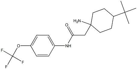 2-(1-aMino-4-(tert-butyl)cyclohexyl)-N-(4-(trifluoroMethoxy)phenyl)acetaMide 结构式