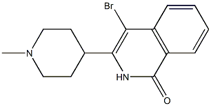 4-broMo-3-(1-Methylpiperidin-4-yl)isoquinolin-1(2H)-one 结构式