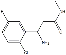 3-aMino-3-(2-chloro-5-fluorophenyl)-N-MethylpropanaMide 结构式