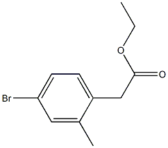 4-BROMO-2-METHYL-BENZENEACETIC ACID ETHYL ETSER 结构式