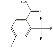 2-三氟甲基-4-甲氧基苯甲酰胺 结构式