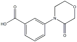 3-(3-Oxo-Morpholin-4-yl)-benzoic acid 结构式