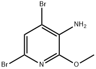 4,6-DIBROMO-2-METHOXYPYRIDIN-3-AMINE 结构式