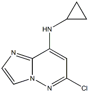 6-chloro-N-cyclopropyliMidazo[1,2-b]pyridazin-8-aMine 结构式