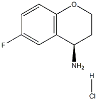 (R)-6-fluoro-3,4-dihydro-2H-chroMen-4-aMine hydrochloride 结构式