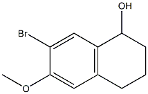 7-BroMo-1,2,3,4-tetrahydro-6-Methoxynaphthalen-1-ol 结构式