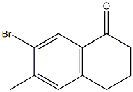 7-BroMo-6-Methyl-2,3,4-trihydronaphthalen-1-one 结构式