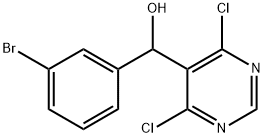 (3-broMophenyl)(4,6-dichloropyriMidin-5-yl)Methanol 结构式