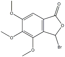 3-broMo-4,5,6-triMethoxyisobenzofuran-1(3H)-one 结构式