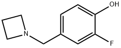 4-(azetidin-1-ylMethyl)-2-fluorophenol 结构式
