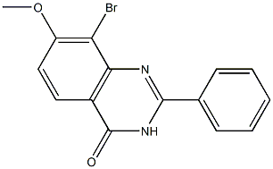 8-broMo-7-Methoxy-2-phenylquinazolin-4(3H)-one 结构式