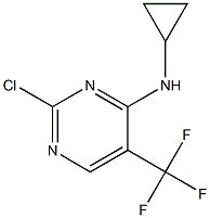 (2-chloro-5-trifluoroMethyl-pyriMidin-4-yl)-cyclopropyl-aMine 结构式