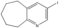 3-iodo-6,7,8,9-tetrahydro-5H-cyclohepta[b]pyridine 结构式