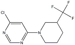 4-chloro-6-(3-(trifluoroMethyl)piperidin-1-yl)pyriMidine 结构式