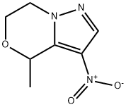 4-Methyl-3-nitro-6,7-dihydro-4H-pyrazolo[5,1-c][1,4]oxazine 结构式