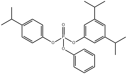 3,5-Diisopropylphenyl 4-Isopropylphenyl Phenyl Phosphate 结构式