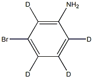 M-AMinobroMobenzene-d4 结构式