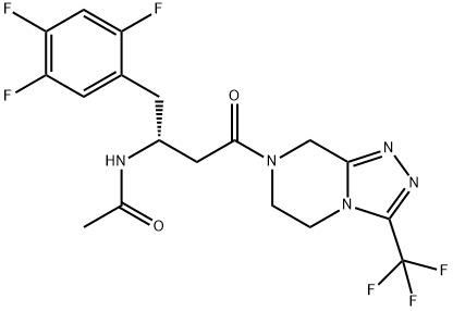 N-乙酰基西他列汀 结构式