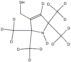 2,5-Dihydro-3-(MercaptoMethyl)-2,2,5,5-tetraMethyl-1H-pyrrol-d14 结构式