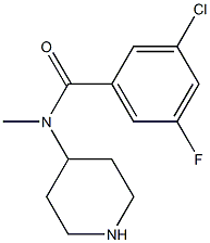 N-(Piperidin-4-yl)Methyl-3-chloro-5-fluorobenzaMide 结构式