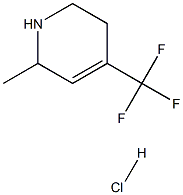 6-Methyl-4-(trifluoroMethyl)-1,2,3,6-tetrahydropyridine (Hydrochloride) 结构式