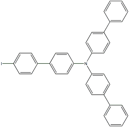 N,N-二联苯基-4-(4'-碘苯基)苯胺 结构式