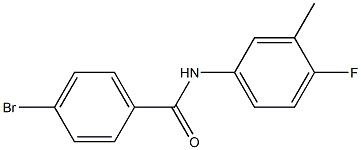 4-BroMo-N-(4-fluoro-3-Methylphenyl)benzaMide, 97% 结构式