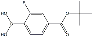 4-叔丁氧基羰基-2-氟苯硼酸,97% 结构式