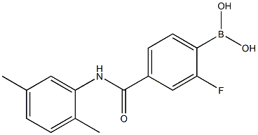 4-(2,5-二甲基苯基氨基甲酰)-2-氟苯硼酸,97% 结构式