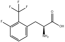 3-氟-2-(三氟甲基)-DL-苯基丙氨酸 结构式
