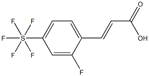 2-氟-4-(五氟硫代)肉桂酸,97% 结构式