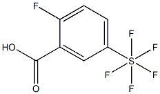 2-氟-5-(五氟硫代)苯甲酸,97% 结构式